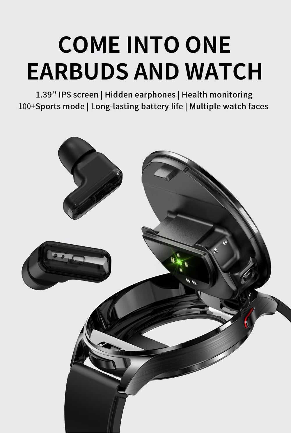 2 - in - 1 Smartwatch with TWS Earbuds – Fitness Tracker, Bluetooth 5.0 & Long Battery Life – Buy Now at SmartSellHub.shop