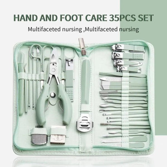 7/22/35pcs Stainless Steel Manicure Pedicure Kit | Professional Nail Clippers & Grooming Set – Buy Now at SmartSellHub.shop