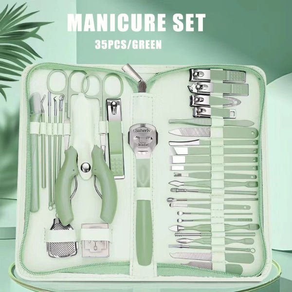 7/22/35pcs Stainless Steel Manicure Pedicure Kit | Professional Nail Clippers & Grooming Set – Buy Now at SmartSellHub.shop