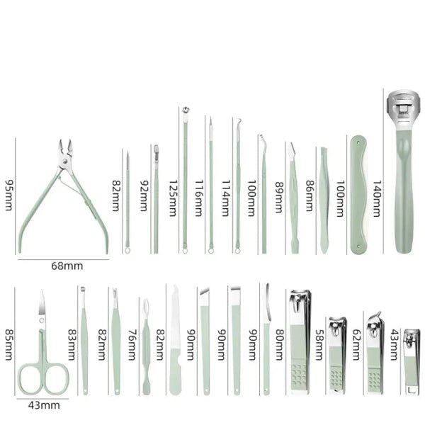 7/22/35pcs Stainless Steel Manicure Pedicure Kit | Professional Nail Clippers & Grooming Set – Buy Now at SmartSellHub.shop