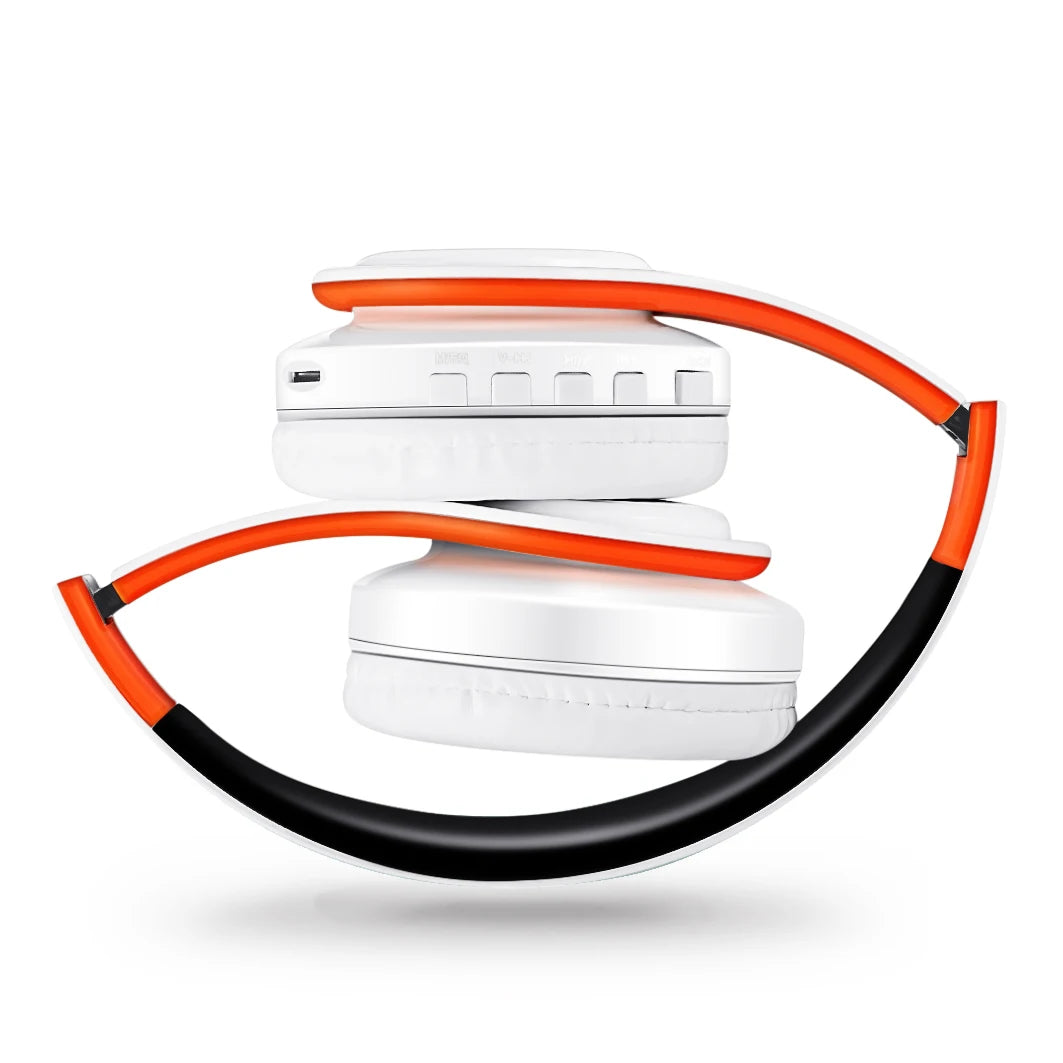 Wireless Bluetooth 5.3 Over-Ear Headphones with Mic & 20-Hour Playtime
