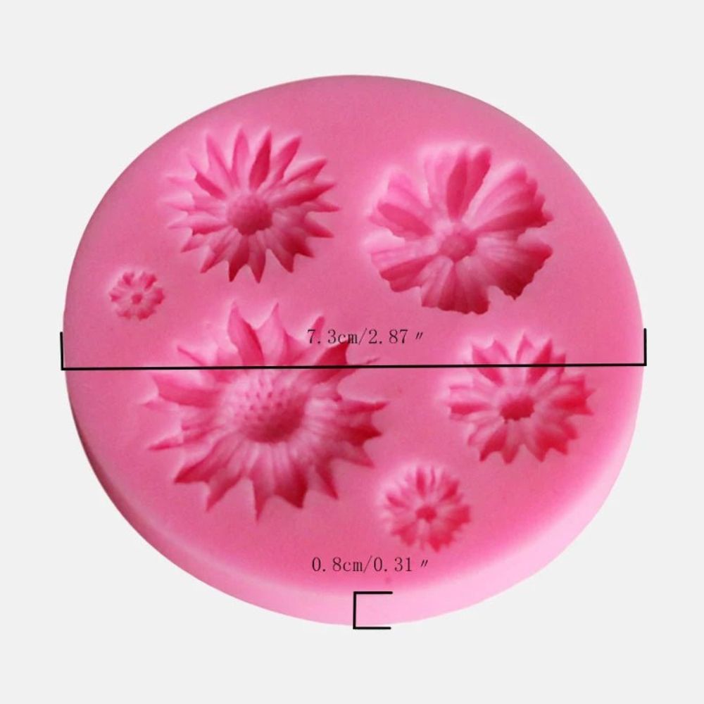 3D Flower Silicone Mold – Chocolate, Jelly & Candy Decorating Mold for Desserts & Crafts