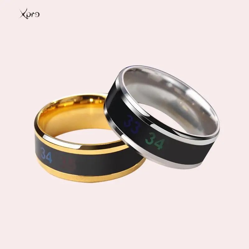 Mood Ring for Couples – Stainless Steel, Waterproof, Color - Changing Smart Design | Unique Gift for Him & Her – Buy Now at SmartSellHub.shop