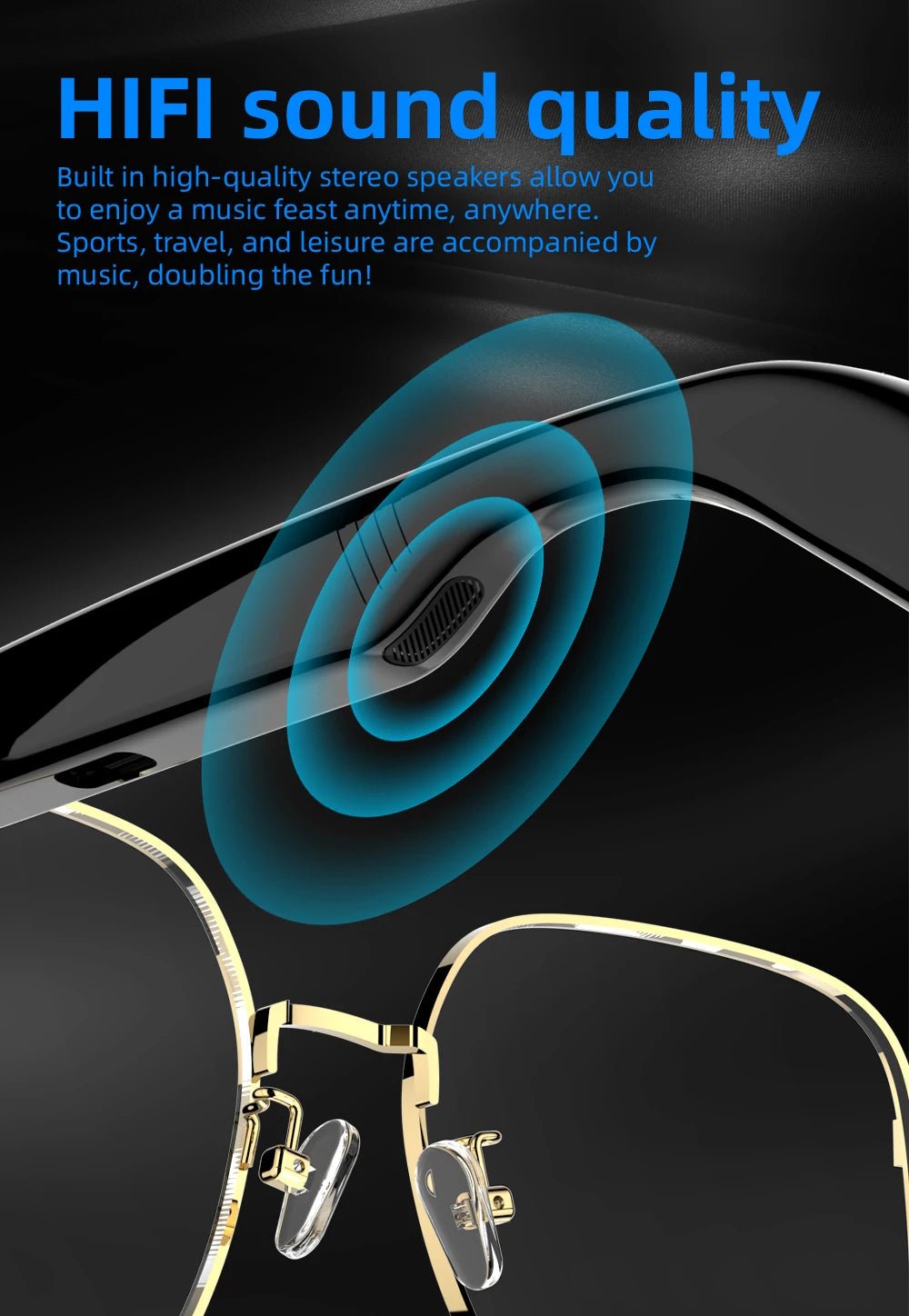 SG - 16 Pro Smart Bluetooth Glasses – HD Audio, Voice call & Stylish Design – Buy Now at SmartSellHub.shop