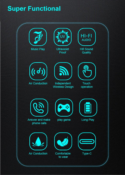 SG20 TWS 2 - in - 1 Smart Bluetooth Glasses | Convertible Sunglasses & Clear Lenses with Wireless Audio