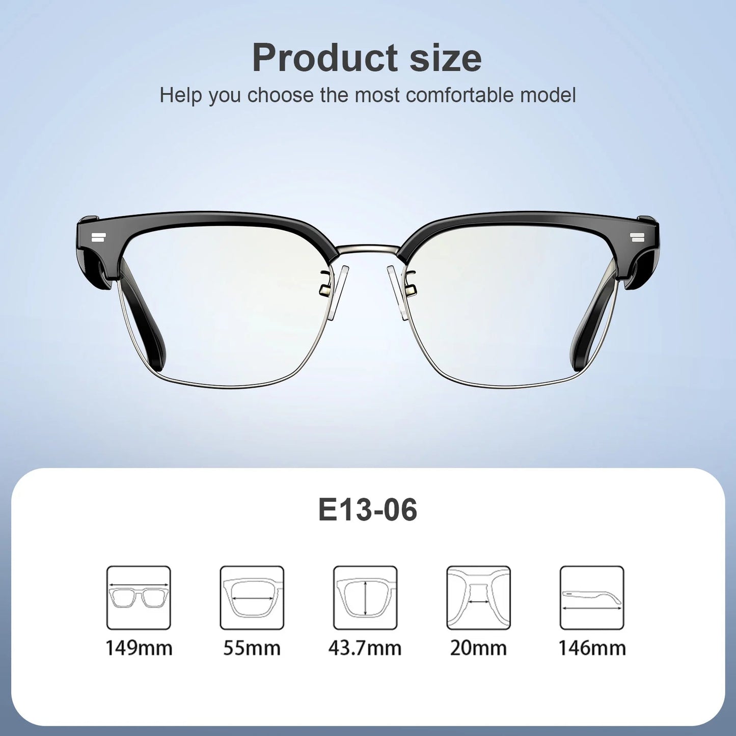 Smart Bluetooth Audio Glasses – UV Protection, Built - in Speaker & Mic for Hands - Free Calls – Buy Now at SmartSellHub.shop