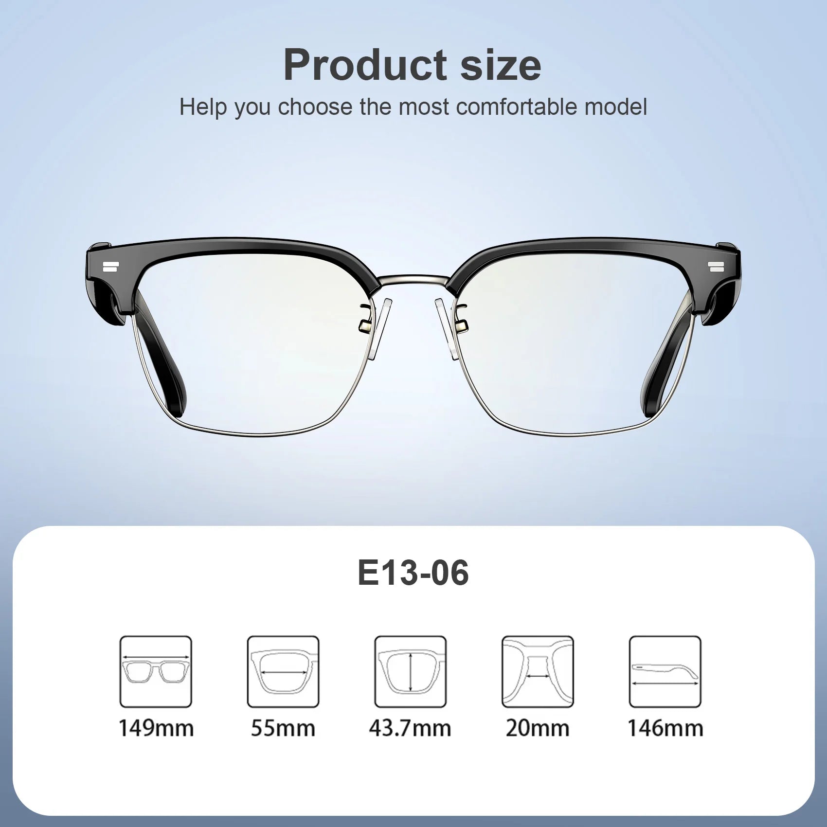 Smart Bluetooth Audio Glasses – UV Protection, Built - in Speaker & Mic for Hands - Free Calls – Buy Now at SmartSellHub.shop