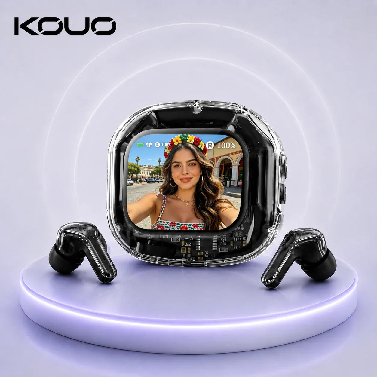Wireless earbuds and AI translation devices collection featuring smart audio technology and real-time language translation.