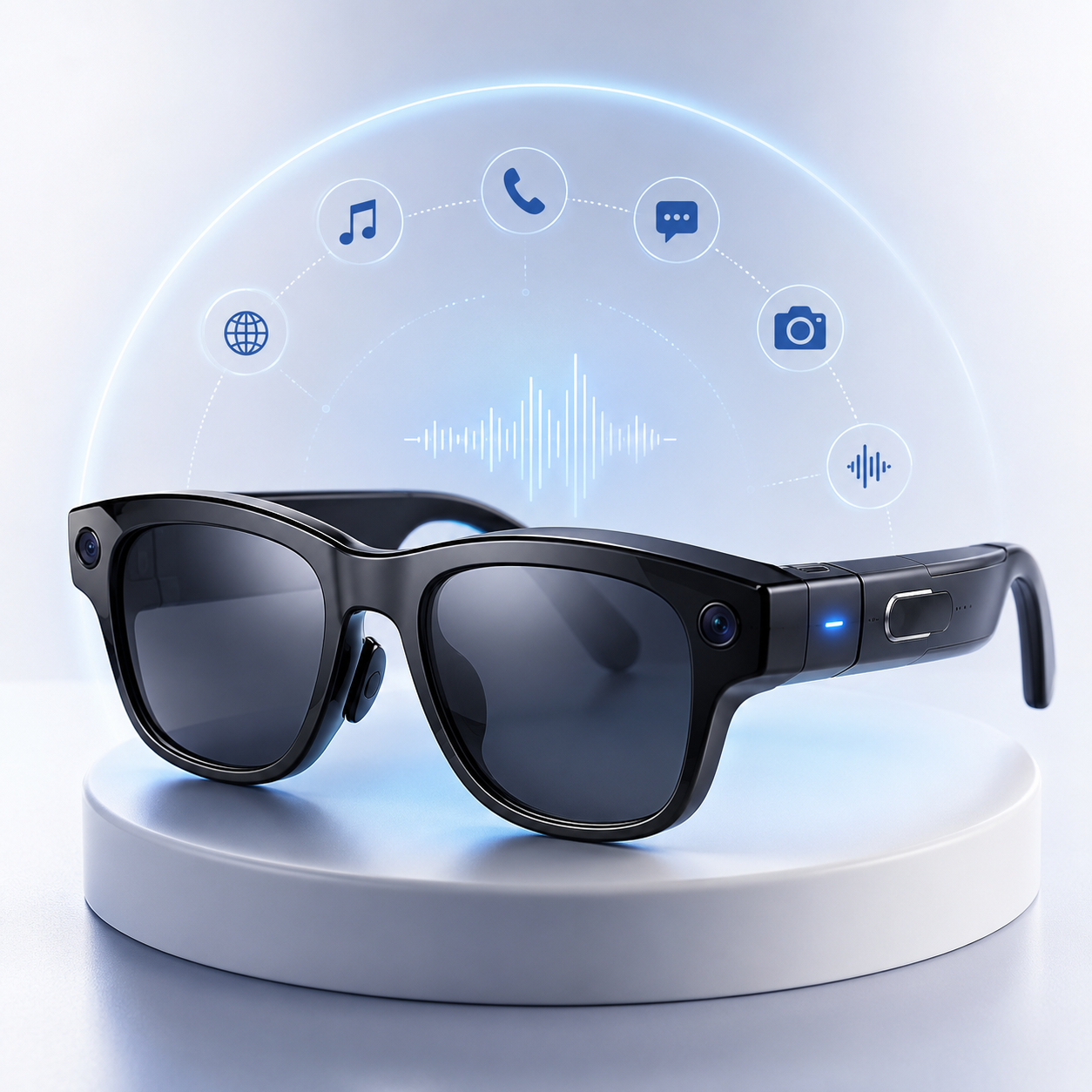 Smart glasses collection featuring AI smart glasses for music, hands-free calls, translation, and wearable technology.