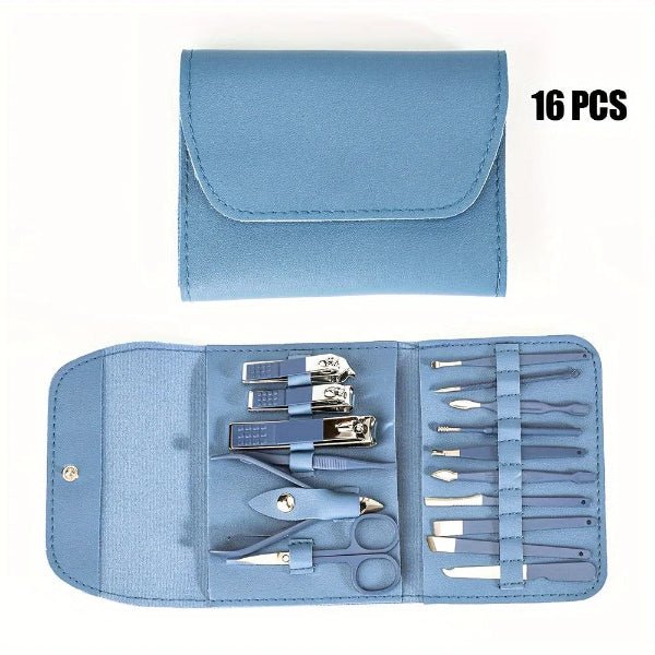 16pcs Professional Nail Clippers & Manicure Pedicure Set with Travel Case – Buy Now at SmartSellHub.shop