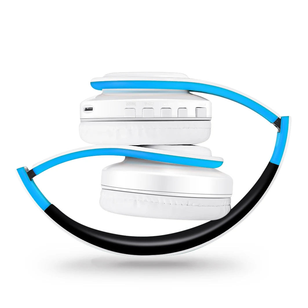 Wireless Bluetooth 5.3 Over-Ear Headphones with Mic & 20-Hour Playtime