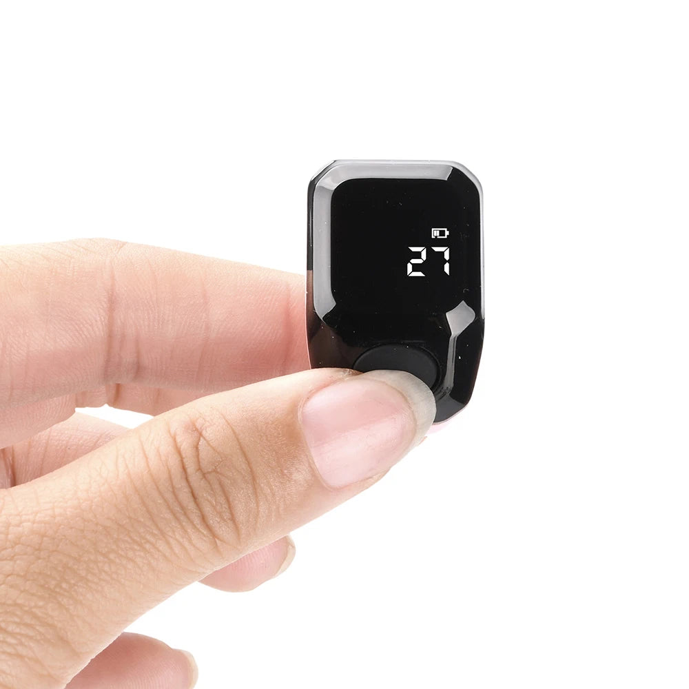 Smart Bluetooth Digital Tasbih Ring – OLED Display & App Control