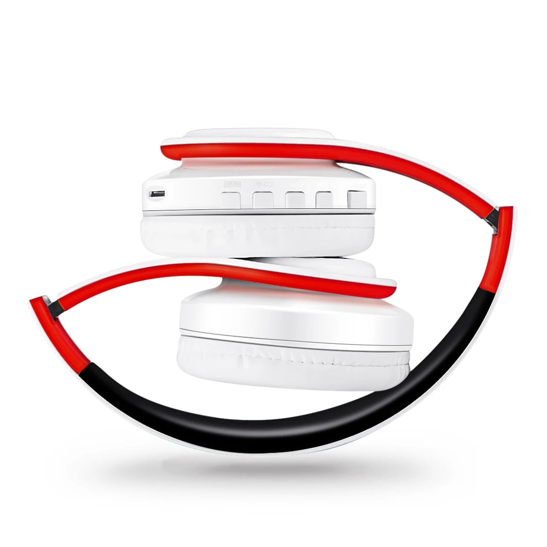Wireless Bluetooth 5.3 Over-Ear Headphones with Mic & 20-Hour Playtime