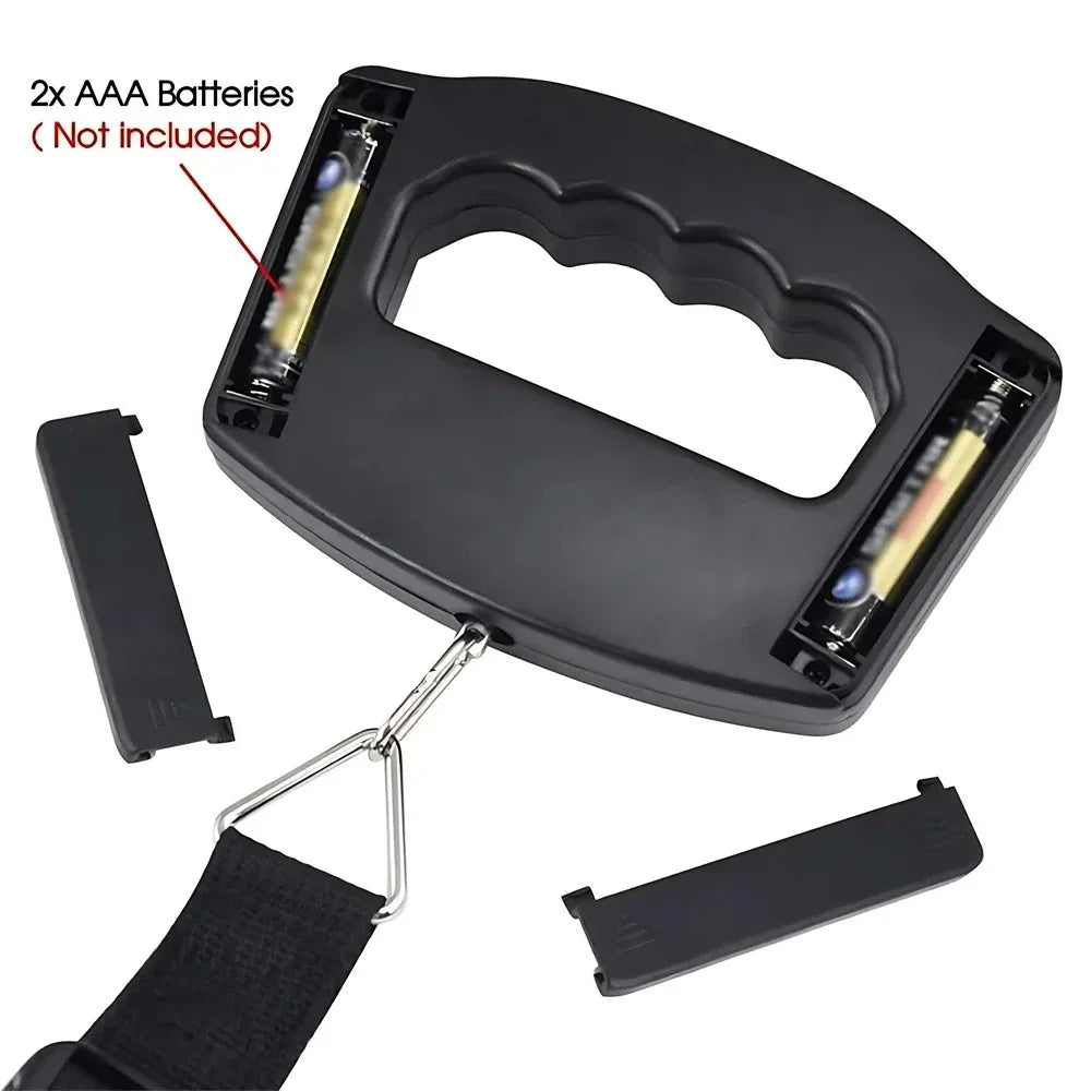 Portable Digital Luggage Scale 110lb/50kg LCD Hanging Travel Baggage Weight Scale with Auto Lock & Tare Function
