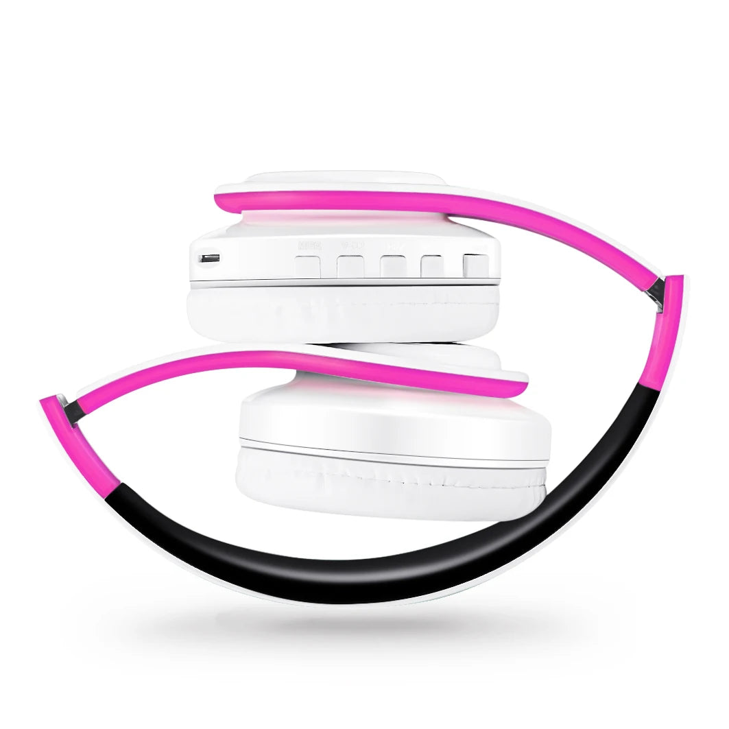 Wireless Bluetooth 5.3 Over-Ear Headphones with Mic & 20-Hour Playtime