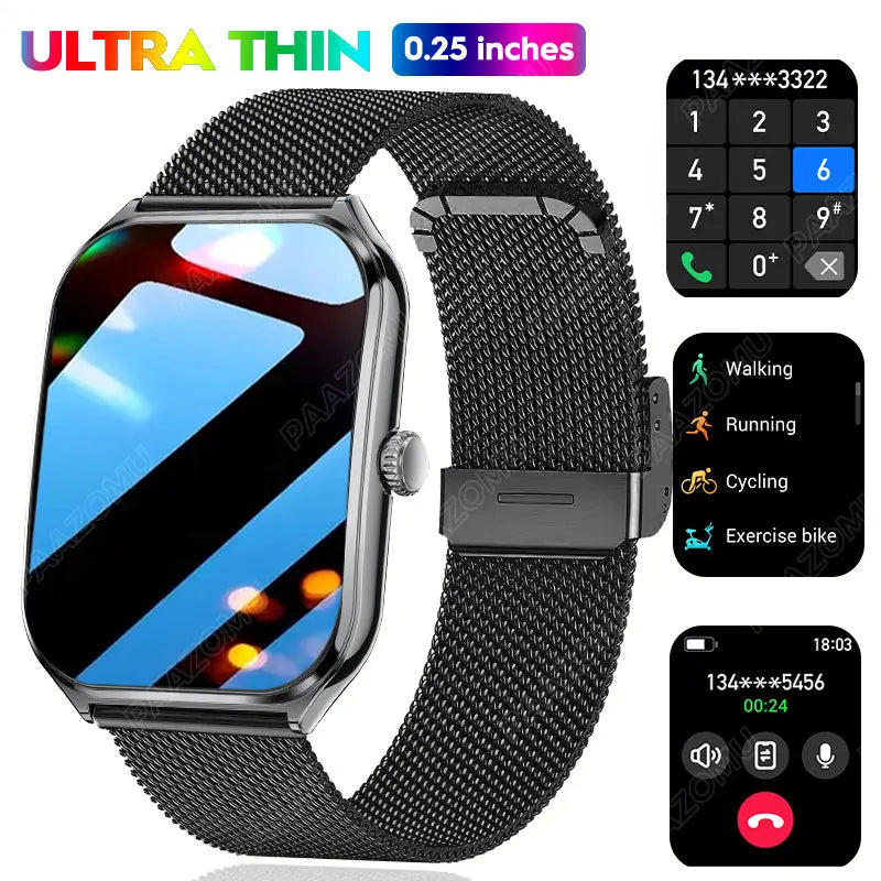 1.96″ AMOLED Smartwatch with Bluetooth Calling & Health Tracking