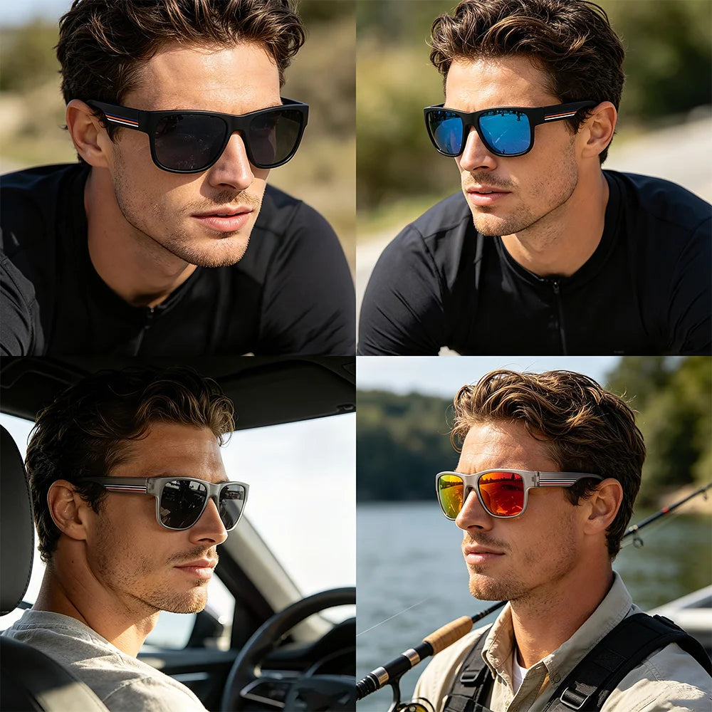 Unisex Polarized UV400 Sport Sunglasses Outdoor Driving Fishing Beach Eyewear