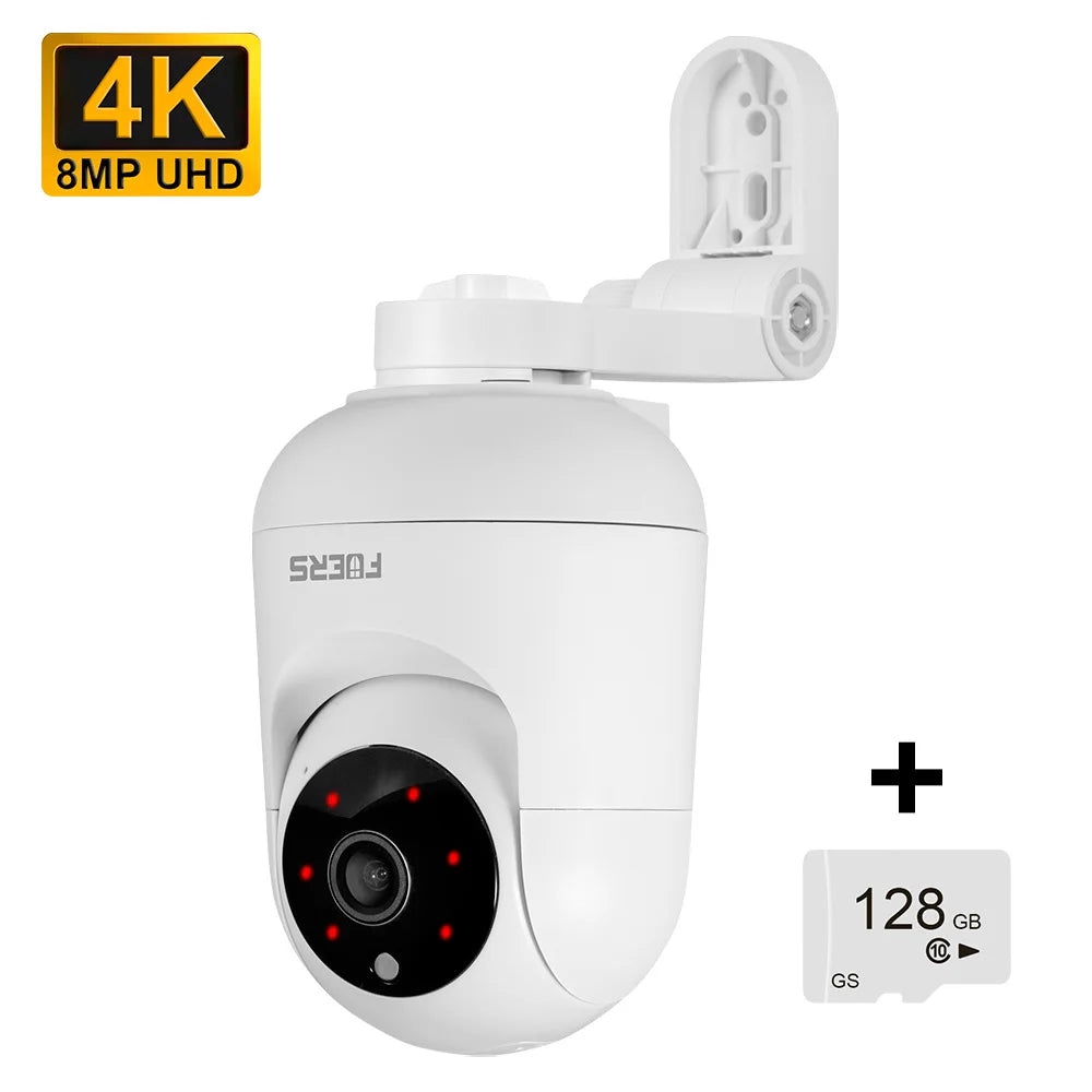 FUERS 5MP WiFi PTZ Security Camera – 360° Pan & Tilt, Auto Tracking, Night Vision & Two-Way Audio