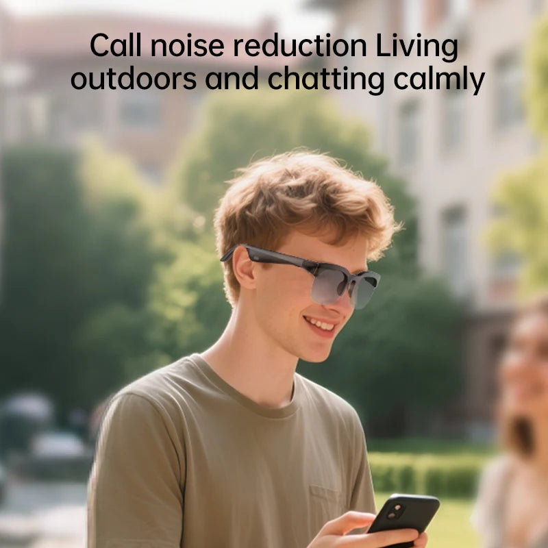 XG89 AI Translator Smart Glasses – 144-Language Two-Way Translation, Bluetooth Audio & Noise Cancellation