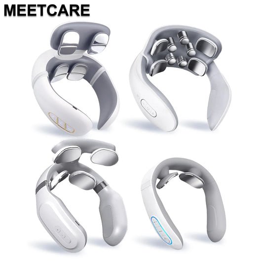 TENS Pulse Neck Massager – Wireless, Heat Therapy, Cervical & Back Relief