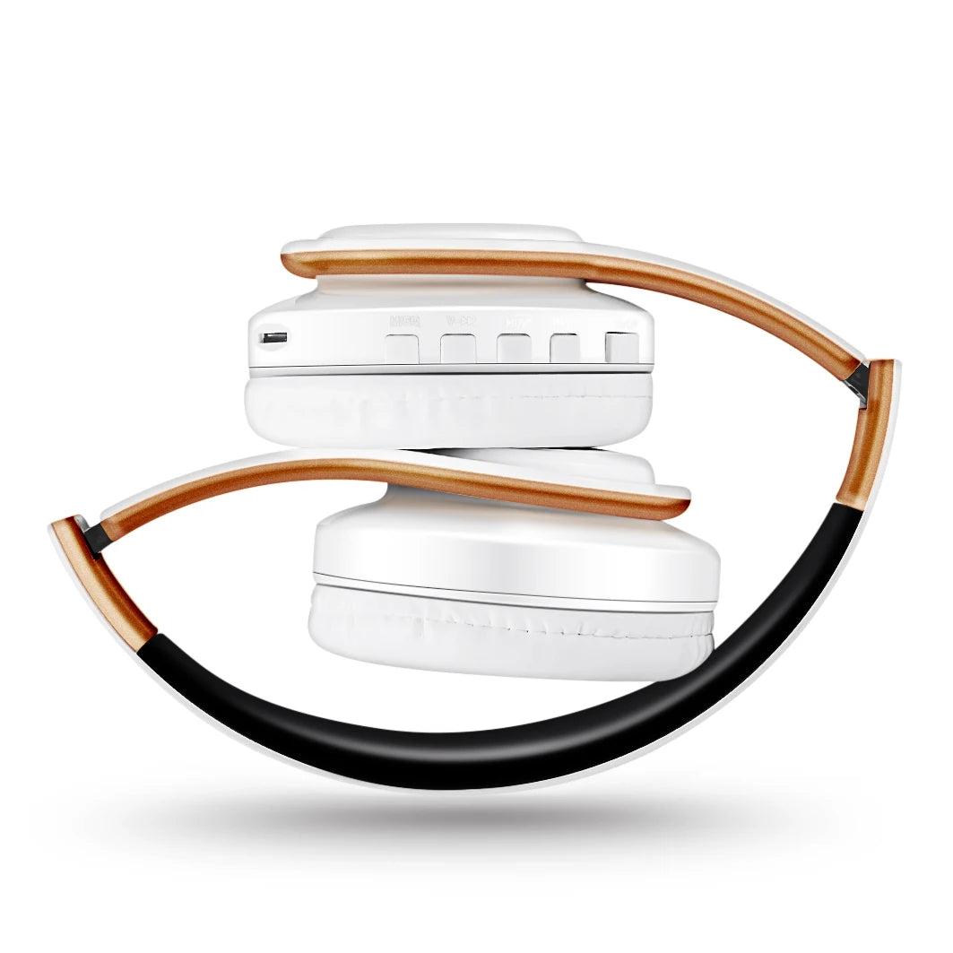 Wireless Bluetooth 5.3 Over-Ear Headphones with Mic & 20-Hour Playtime