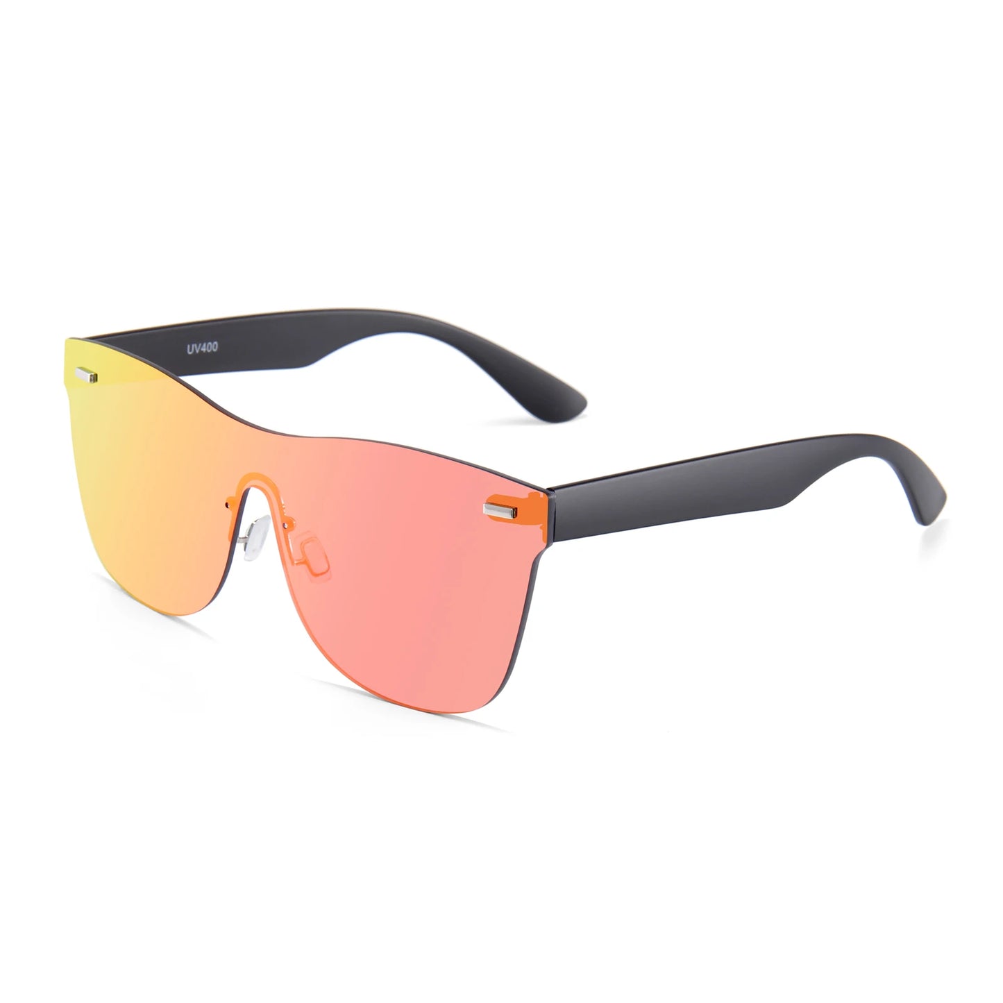 Unisex Polarized Rimless Sunglasses UV400 Wraparound Sports Eyewear