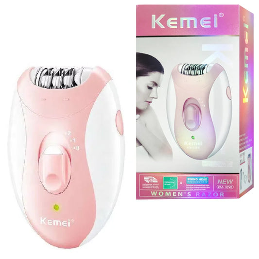 Original Kemei Women Epilator Electric Facial Body Painless Lady Legs Bikini Legs Arms Underarm