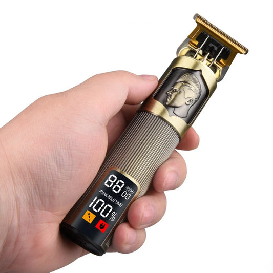 T9 Hair Clipper – 3-Speed Rechargeable Beard Trimmer with Stainless Steel Blades