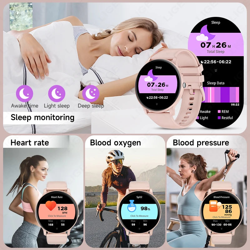 1.39" Smart Watch with Bluetooth Calling, Heart Rate & Fitness Tracking