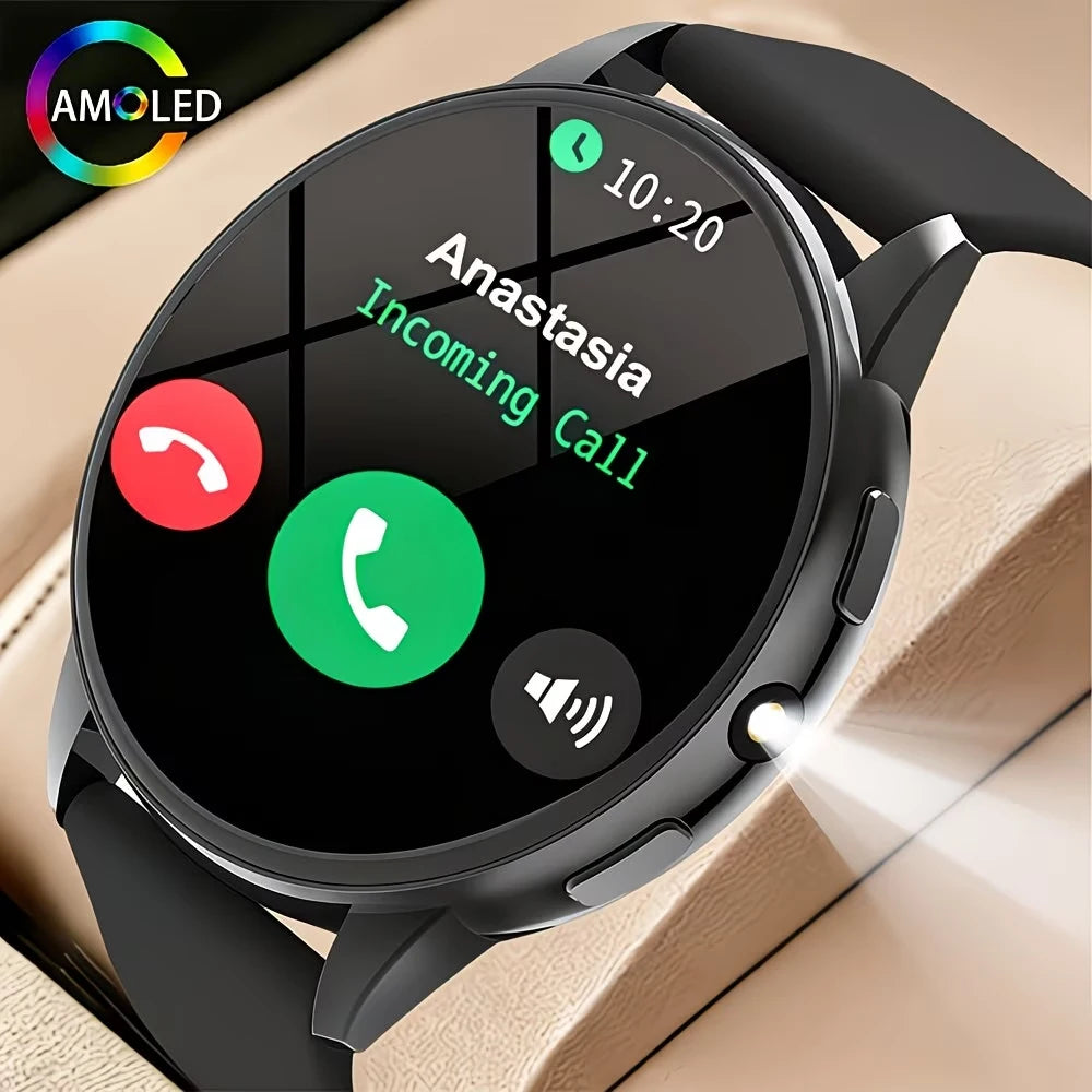 2026 Smartwatch with 1.5" Full-Touch HD Display, Bluetooth Calling, Sleep & Fitness Tracking, Heart Rate Monitor, Message Alerts, Multi-Sport Modes – Unisex