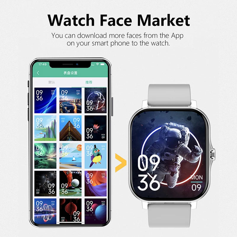 1.83" Smart Watch for Men & Women – Bluetooth Calls, Fitness Tracker, Heart Rate & Sleep Monitor, Waterproof