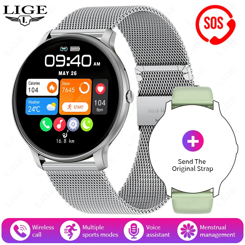 1.39" Smart Watch with Bluetooth Calling, Heart Rate & Fitness Tracking