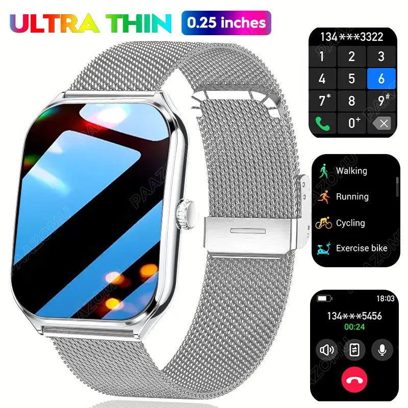 1.96″ AMOLED Smartwatch with Bluetooth Calling & Health Tracking