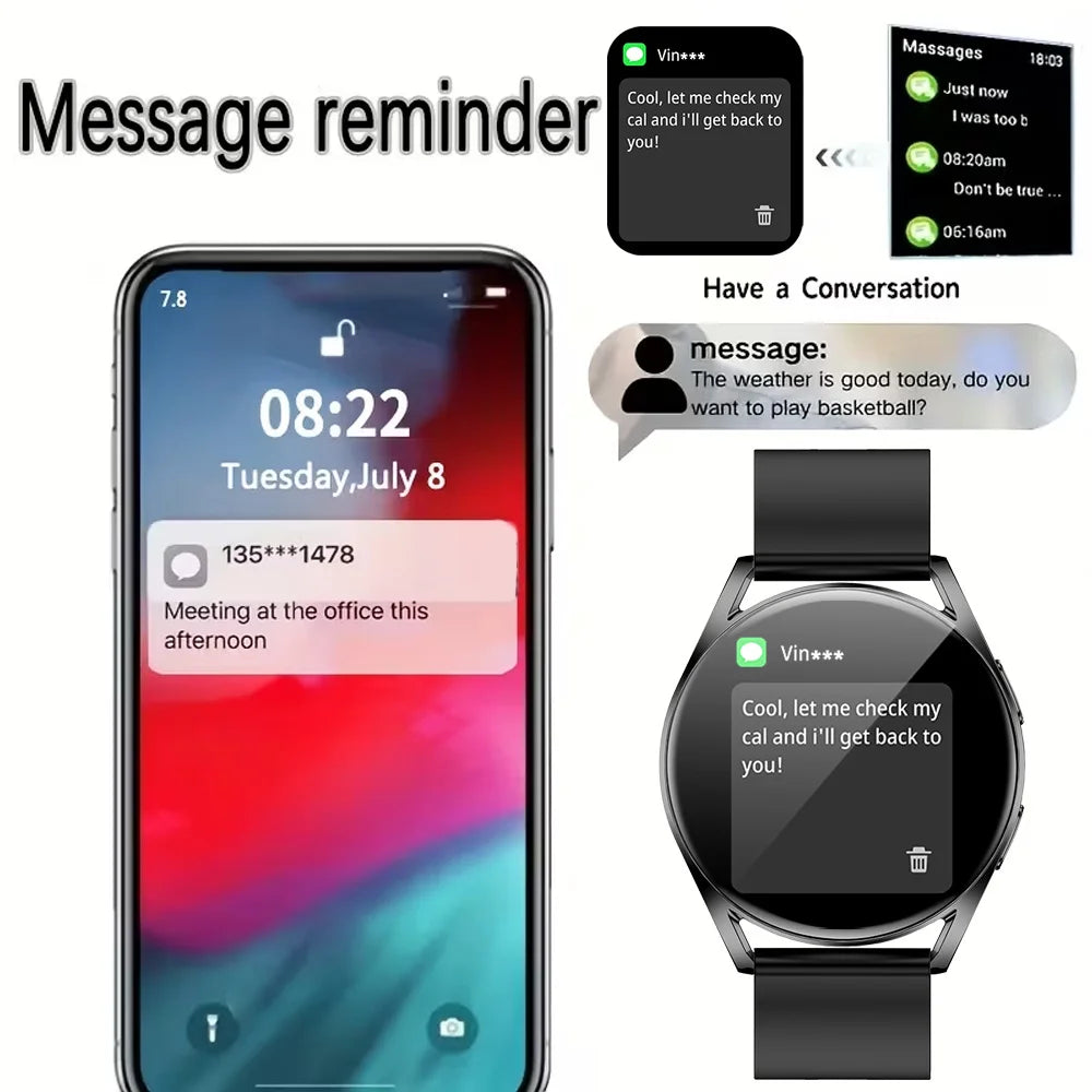 ERUN Smartwatch – Wireless Calling, HD Touch Screen & Fitness Tracker