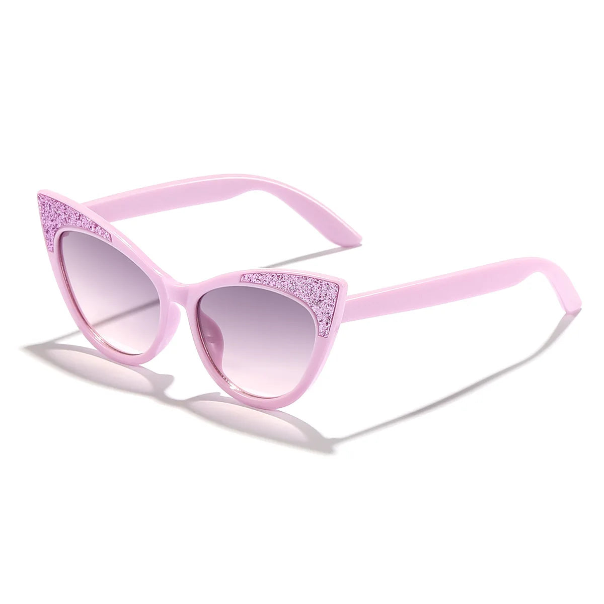 Lovely Cat Eye Children Sunglasses Shiny Bowknot Sun Glasses Kids Cute Baby Eyewear Trend Girls Boy Eyeglasses