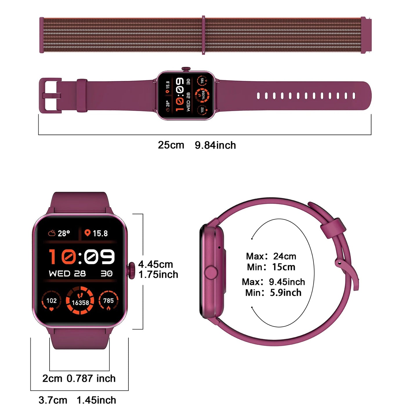 Blackview R50 Smart Watch – HD 1.85” Display, Heart Rate, SpO2, 100+ Sports Modes – Buy Now at SmartSellHub.shop