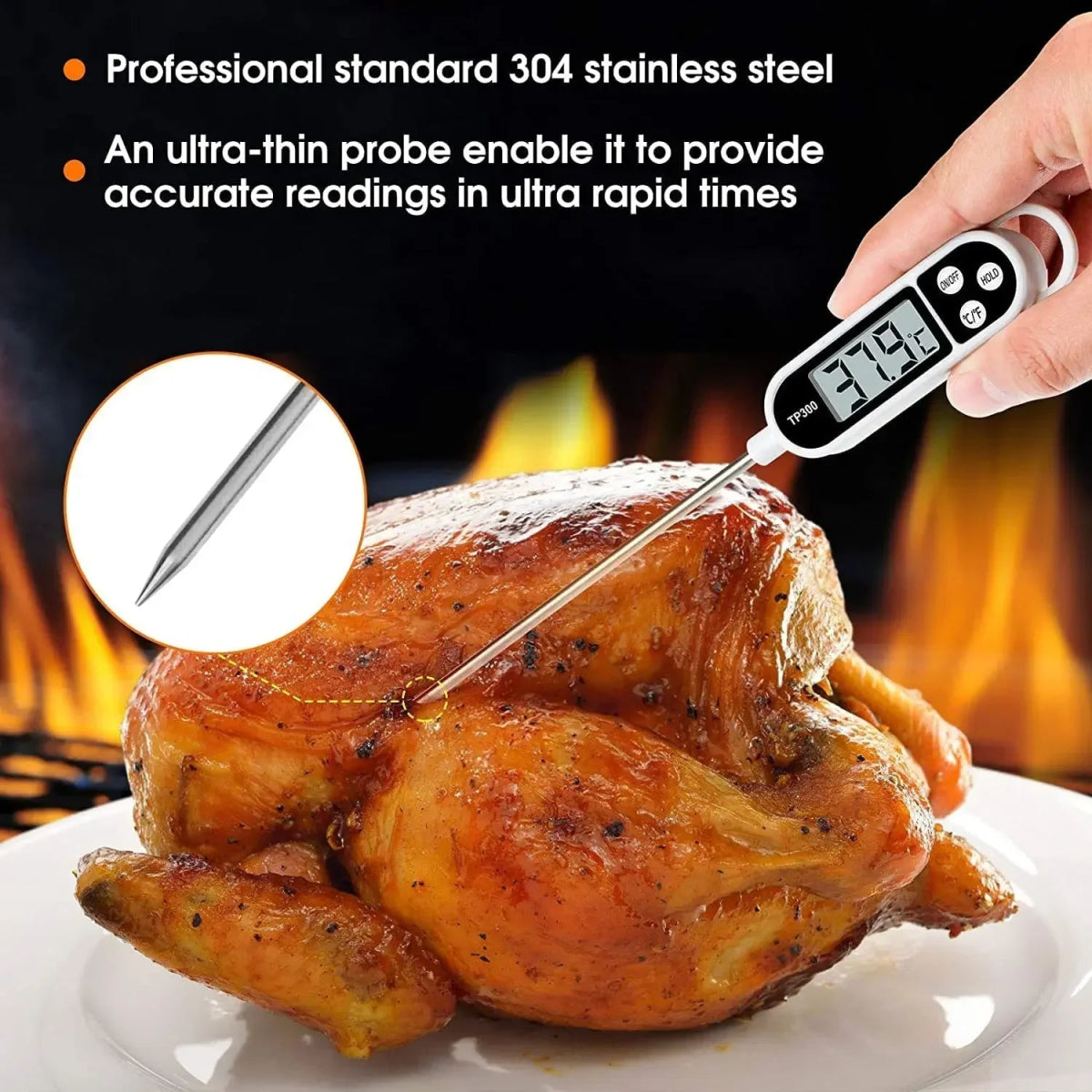 Digital Kitchen Food Thermometer TP300 Water Oil Thermometer for Meat Cooking Food Probe BBQ Electronic Oven Kitchen Tools – Buy Now at SmartSellHub.shop