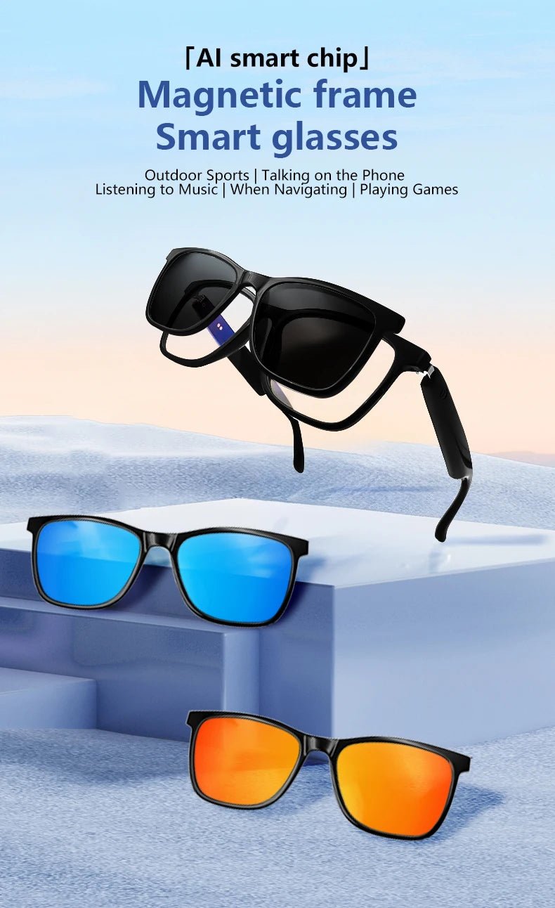 GS05 Smart Bluetooth Music Glasses – Mixed Reality Audio Glasses with Voice Assistant & Calls – Buy Now at SmartSellHub.shop