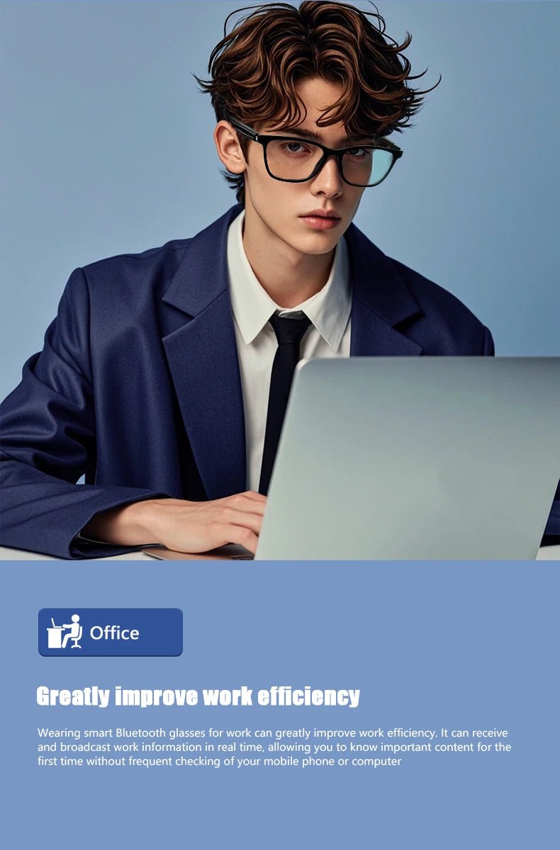 GS05 Smart Bluetooth Music Glasses – Mixed Reality Audio Glasses with Voice Assistant & Calls – Buy Now at SmartSellHub.shop