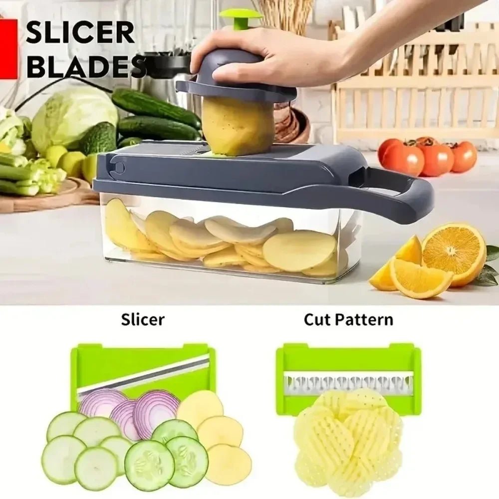 Multifunction Vegetable Chopper – Salad Cutter & Slicer with Box – Buy Now at SmartSellHub.shop