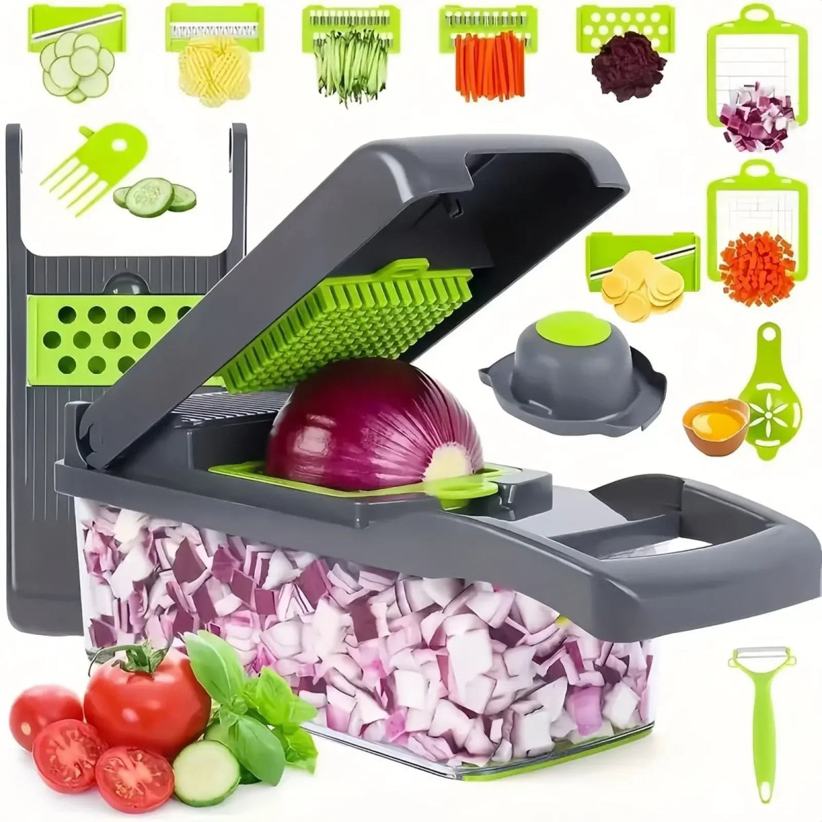 Multifunction Vegetable Chopper – Salad Cutter & Slicer with Box – Buy Now at SmartSellHub.shop