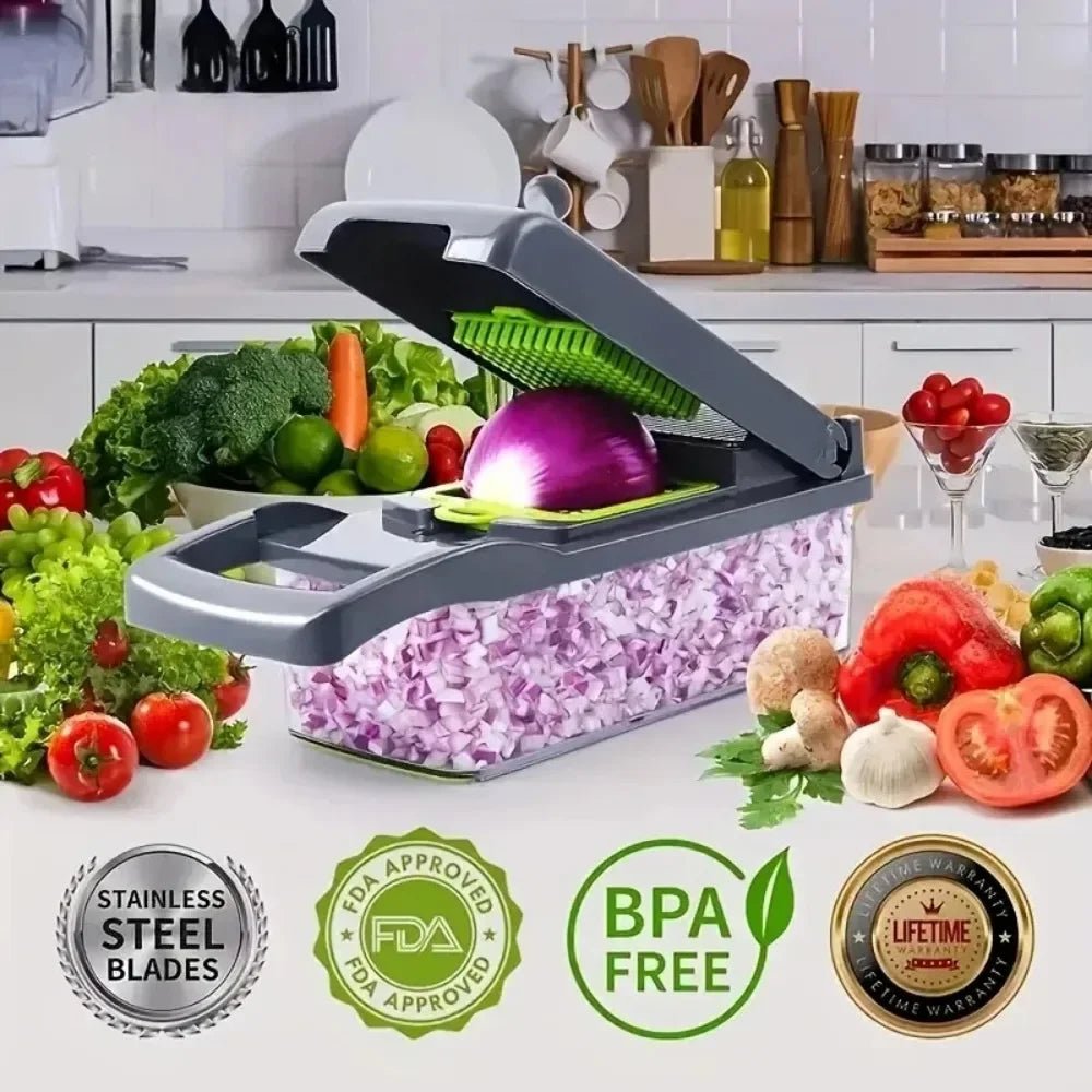 Multifunction Vegetable Chopper – Salad Cutter & Slicer with Box – Buy Now at SmartSellHub.shop