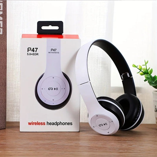 P47 Bluetooth 5.0 Wireless Headphones | Foldable HiFi Stereo Bass – Buy Now at SmartSellHub.shop