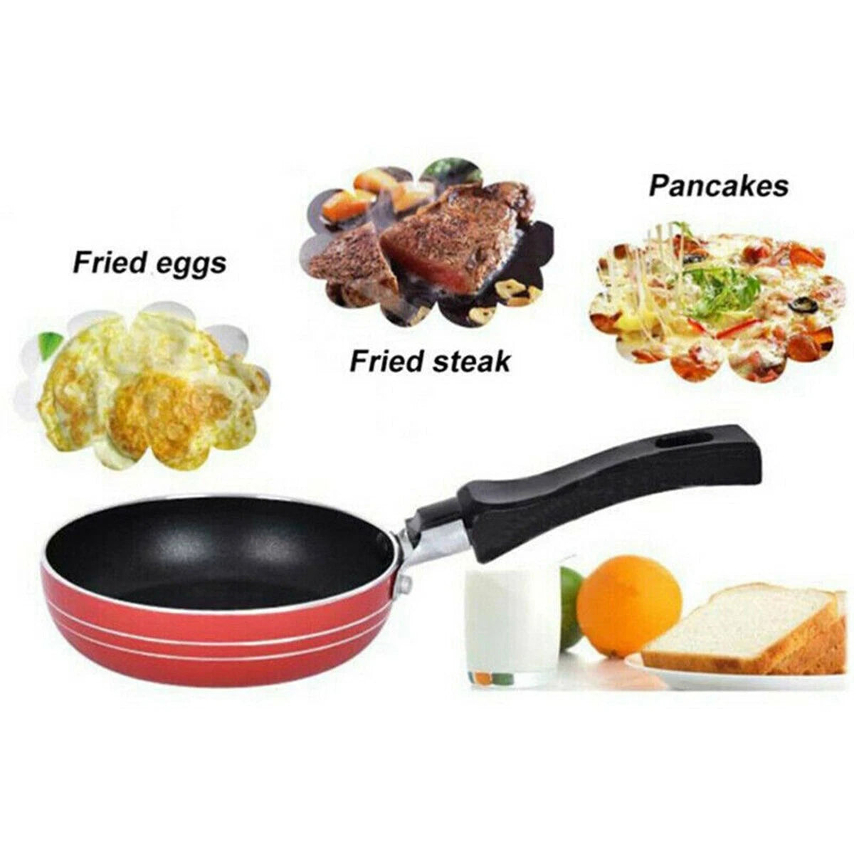 Mini Non-Stick Frying Pan (Small Size) – Egg Pan for Breakfast, Single Meals & Quick Cooking