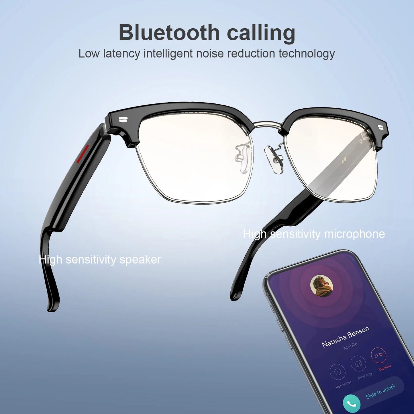 Smart Bluetooth Audio Glasses – UV Protection, Built - in Speaker & Mic for Hands - Free Calls – Buy Now at SmartSellHub.shop