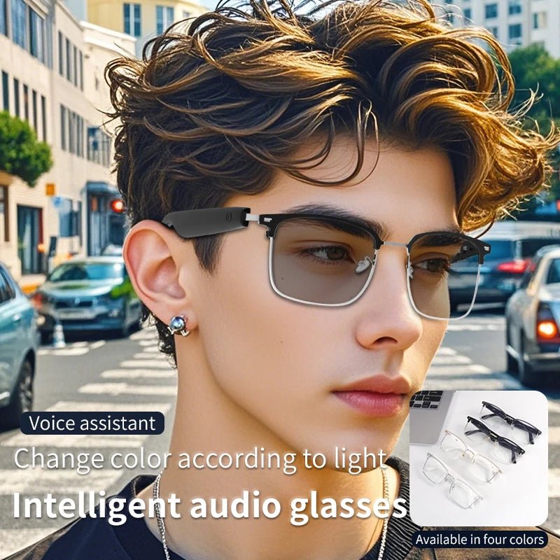 Smart Sunglasses Photochromic Polarized with Headphones Sports Music Voice Touch – Buy Now at SmartSellHub.shop
